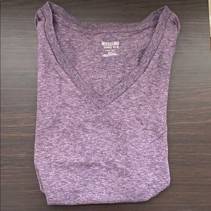 Purple V neck